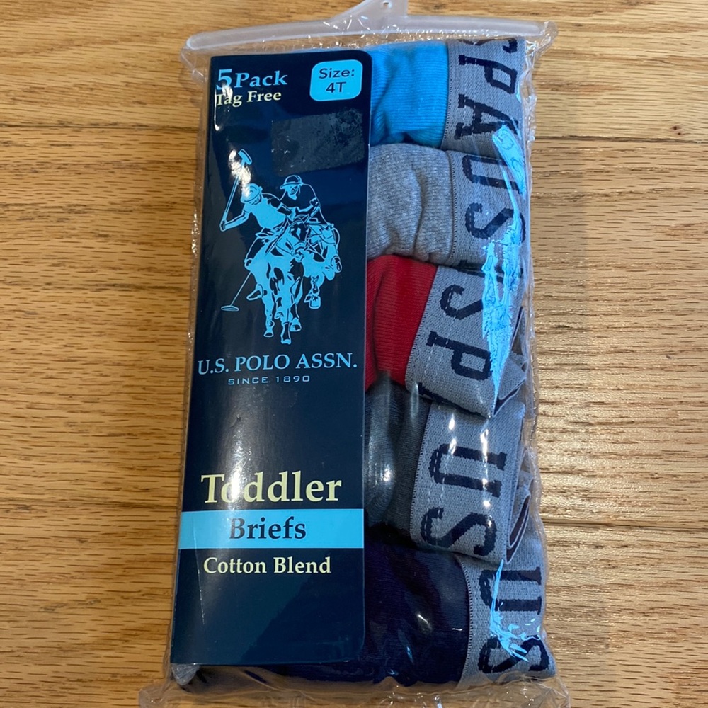 U.S. POLO ASSN. Toddler Briefs Cotton Blend